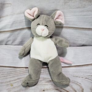 Mary Meyer Gray Mouse Beanbag Plush Stuffed Toy Yankee Candle 8 Inch 1998 Snuffy